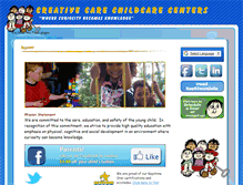 Tablet Screenshot of creativecarechildcare.com